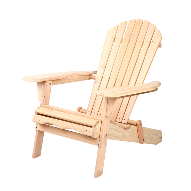 Gardeon Outdoor Chairs Patio Furniture Wooden Beach Adirondack Garden Indoor