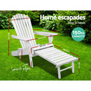 Outdoor Chairs Patio Furniture Wooden Sun Lounge Beach Garden Adirondack