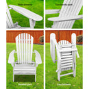 Outdoor Chairs Patio Furniture Wooden Sun Lounge Beach Garden Adirondack