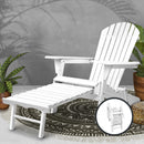 Outdoor Chairs Patio Furniture Wooden Sun Lounge Beach Garden Adirondack