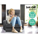 Artiss Floor Sofa Lounge Folding Chair Adjustable Recliner Armchair Linen