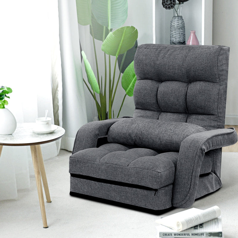 Artiss lounge sofa floor armchair folding chaise chair adjustable recliner new arrivals