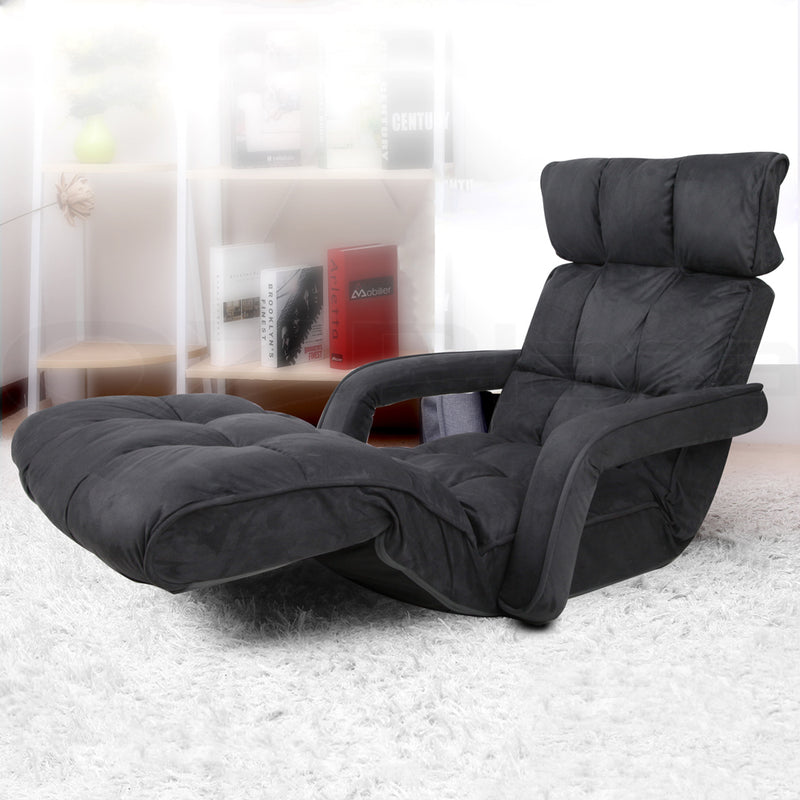 Artiss Lounge Sofa Floor Armchair Folding Chaise Chair Adjustable Recliner