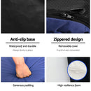 Artiss Portable Camping Beach Chair Folding Floor Recliner Outdoor Lounge Sofa