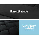 Floor Sofa Lounge 2 Seater Futon Couch Bed Chair Folding Recliner Suede