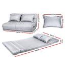 Lounge Sofa Bed 2 Seater Floor Recliner Chaise Chair Folding Adjustable