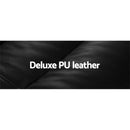 Lounge Sofa Floor 2-Seater Recliner Chaise Bed Folding PU leather Black