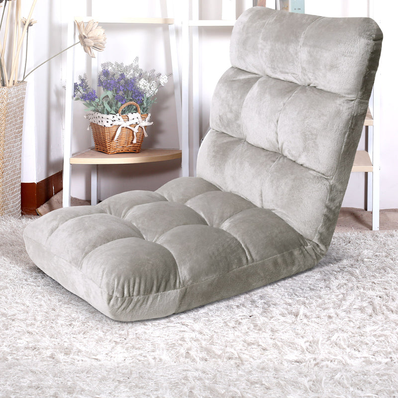 Artiss Floor Sofa Lounge Chair Futon Folding Adjustable Tatami Legless Recliner