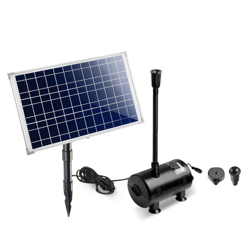 100W Solar Powered Water Pond Fountain Pump Outdoor Submersible