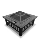 Outdoor Fire Pit BBQ Table Grill Garden Wood Burning Fireplace Stove