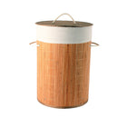 KALIB BAMBOO LAUNDRY BASKET WITH LINING 50 X 35CM