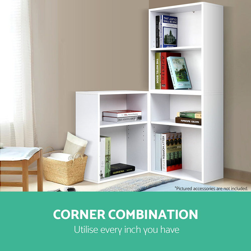 Artiss 3pcs Cube Bookcase Display Storage Cabinet Shelf Book Rack Stand Kid