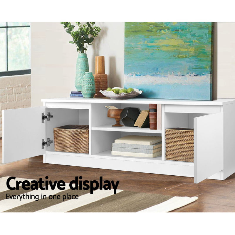 TV Cabinet Entertainment Unit Stand Side Storage Lowline LCD LED