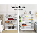 Artiss Shoe Cabinet Shoes Organiser Storage Rack 30 Pairs White Shelf Wooden