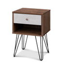 Artiss Bedside Tables Drawers Side Table Storage Cabinet Bedroom Wood Lamp Unit