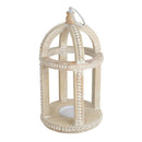 BRYONY MANGO WOOD LANTERN 38 X 20CM CREAM