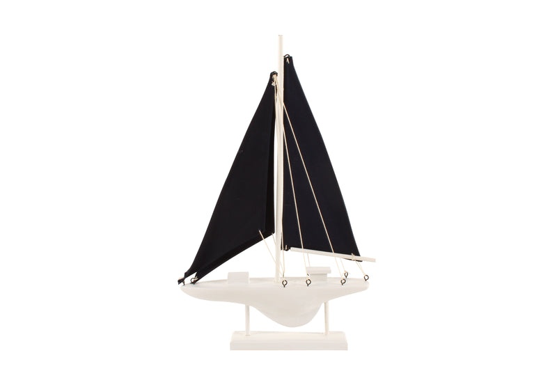 HOBBARD WOOD SAILING BOAT 39 X 25 X 5 CM
