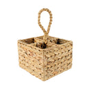 CANE NATURAL WOVEN CUTLERY BASKET 20 X 20 X 15CM
