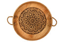 HARMONY MANGO WOOD ROUND TRAY 46 X 46 X 7CM