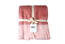 BAILY FAUX MOHAIR THROW WITH FRINGING 170 X 130CM