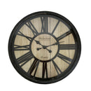 HOLBORN ROMAN NUMERAL CLOCK BLACK 52 X 52 X 6CM