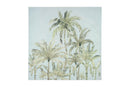 BELLE PALM PARADISE PRINT STRETCHED CANVAS 80 X 80CM