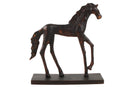 KALI HORSE IRON STATUE 30 X 28 X 8CM