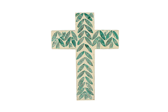 HARRIET CROSS WALL DECO 15 X 12 X 3CM