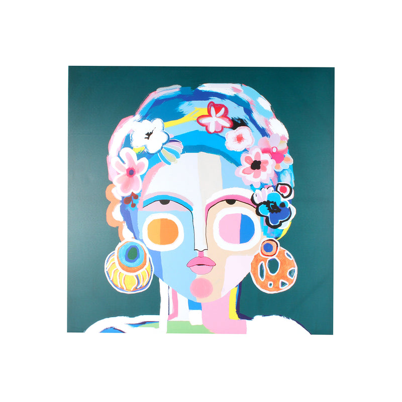 BOREDA GYPSY PORTRAIT PRINT CANVAS 90 X 90 CM