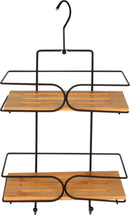 BAMBOO SHOWER CADDY MATTE BLACK 25 X 11 X 49CM