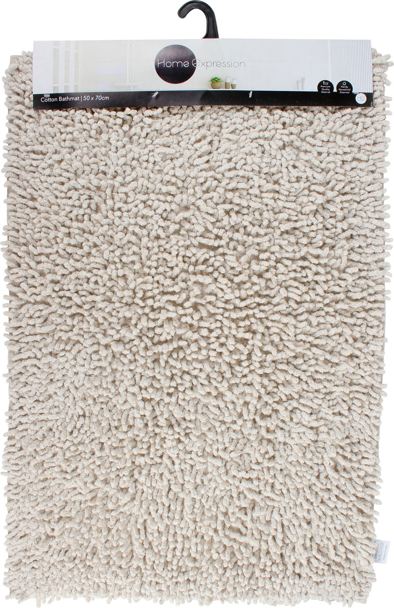 KOMFORT COTTON BATH MAT ECRU 70 X 50CM