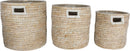 ELLIOT S3 KANS GRASS BASKETS ROUND 35 X 35CM