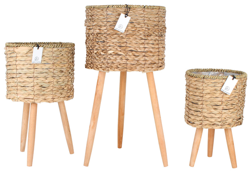 MALO S3 POT PLANT STANDS WITH LEGS KD 30 X 58CM LGE