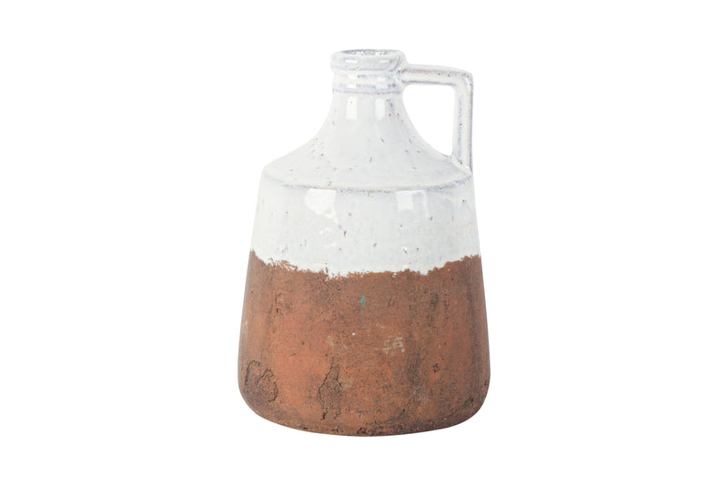 ZAFER TERRACOTTA  JUG VASE 21 X 16 X 16CM