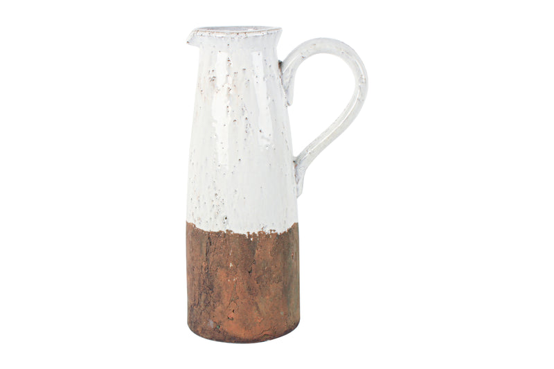 ZAFER TERRACOTTA  JUG VASE 36 X 20 X 15CM