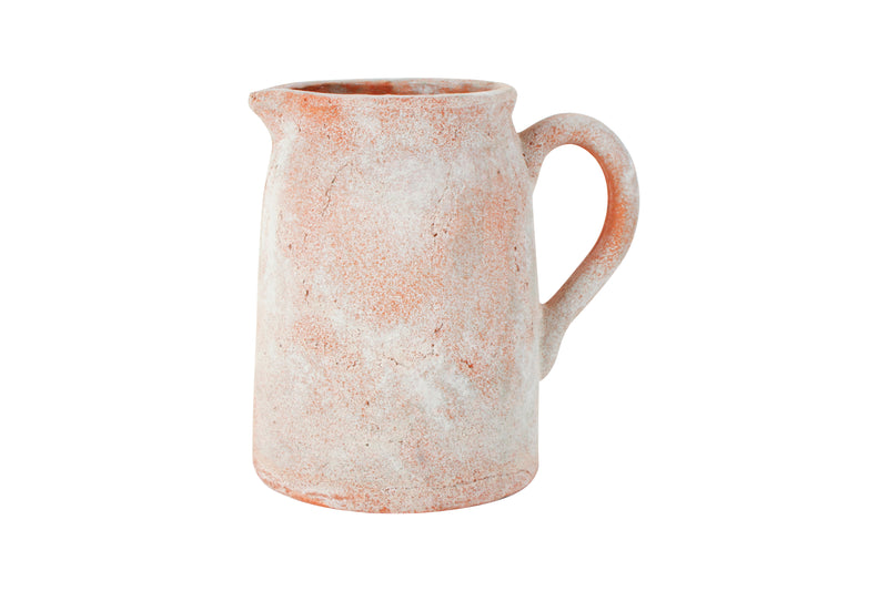 NOOR TERRACOTTA DISH JUG VASE 24 X 24 X 18CM