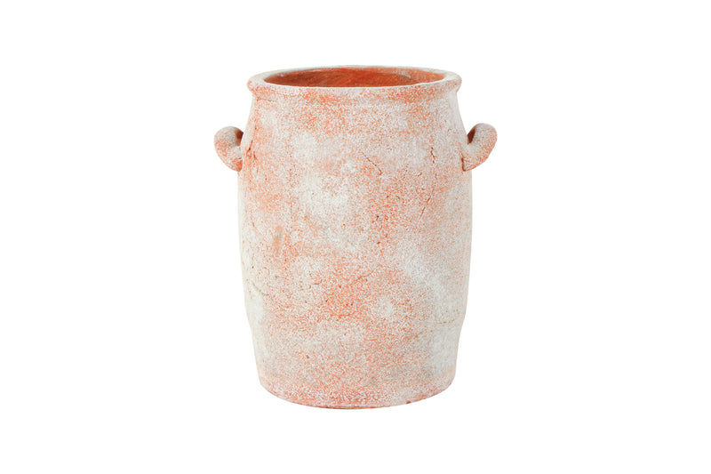NOOR TERRACOTTA DISH JUG VASE 21 X 18 X 15CM