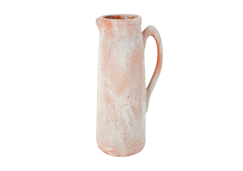 NOOR TERRACOTTA DISH JUG VASE 28 X 15 X 12CM