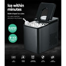 2.2L Ice Maker Portable Ice Cube Machine - Black