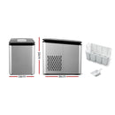 2.2L Ice Maker Portable Ice Cube Machine - Silver