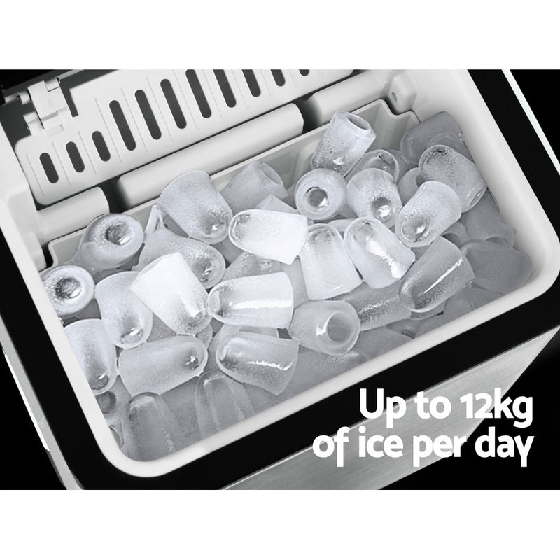 2.2L Ice Maker Portable Ice Cube Machine - Silver