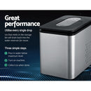 2.2L Ice Maker Portable Ice Cube Machine - Silver