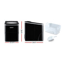 Devanti 2L Ice Maker Portable Ice Cube Machine - Black