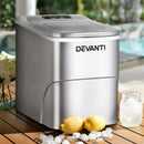 Devanti 2L Ice Maker Portable Ice Cube Machine - Silver
