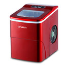 Devanti 2L Ice Maker Portable Ice Cube Machine - Red