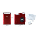 Devanti 2L Ice Maker Portable Ice Cube Machine - Red