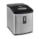 Devanti 3.2L Ice Maker Portable Stainless Steel Ice Cube Machine - Silver