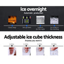 Devanti Commercial Ice Maker Machine Portable Ice Cube Tray Stainless Steel