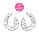 OLIVE BRANCH CREATED CRYSTAL EARRINGS