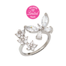 ADJUSTABLE SIZE CUBIC ZIRCONIA RING